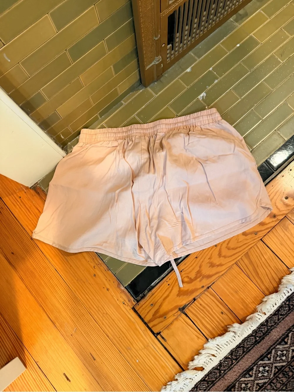 Women’s Drawstring Shorts in Light Blush
